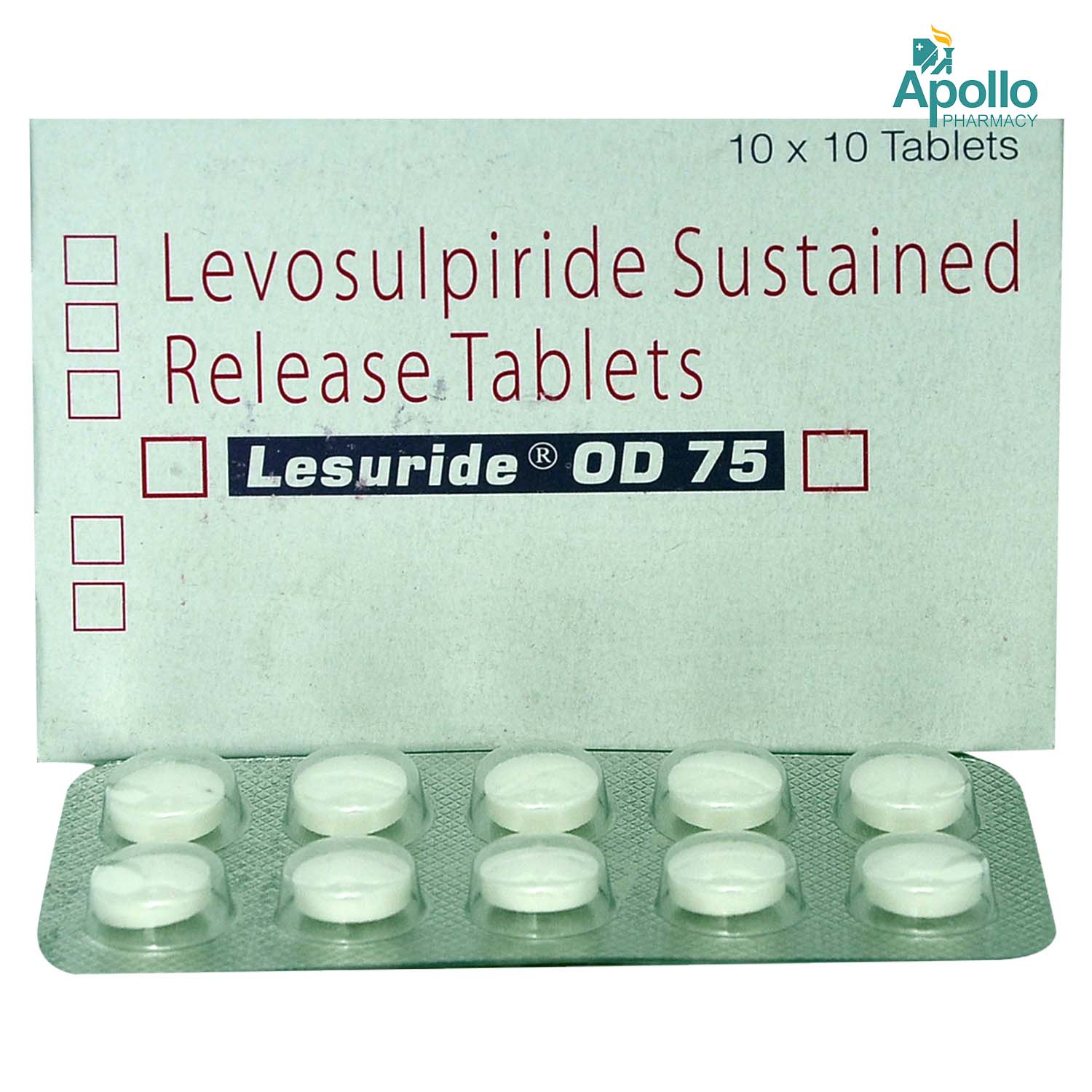 Lesuride OD 75 Tablet 10's, Pack of 10 TABLETS Lesuride OD 75 Tablet 10's, Pack of 10 TABLETS