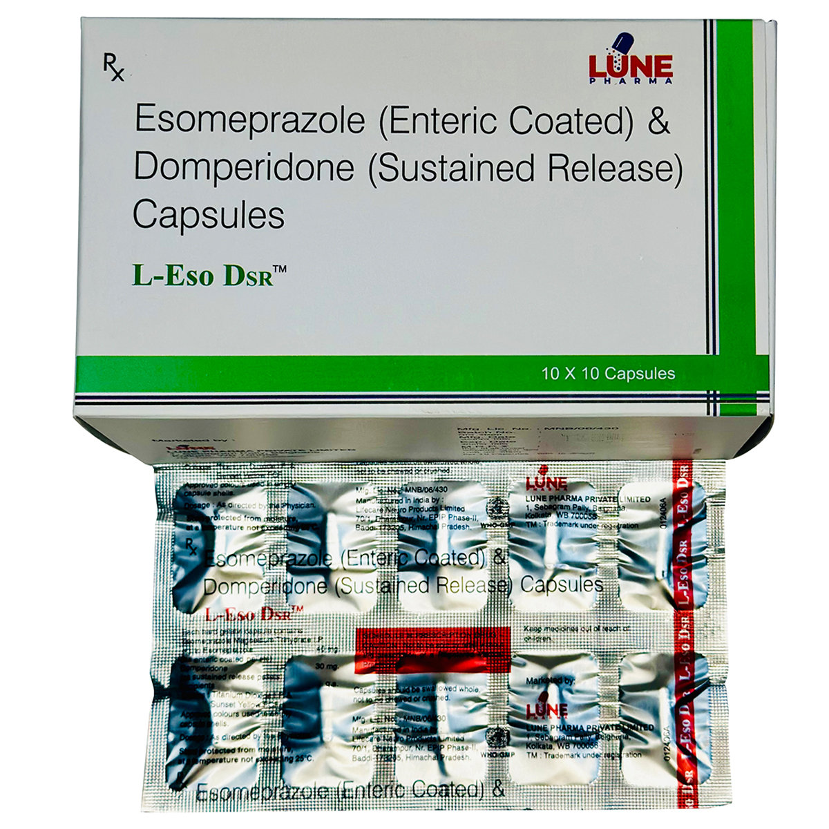 L-Eso DSR Capsule 10's, Pack of 10 CAPSULES L-Eso DSR Capsule 10's, Pack of 10 CAPSULES