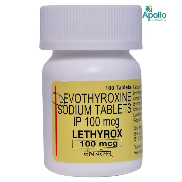Lethyrox 100 mcg Tablet 100's, Pack of 1 Tablet