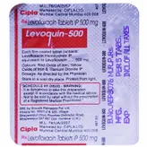 Levoquin 500 mg Tablet 5's, Pack of 5 TABLETS