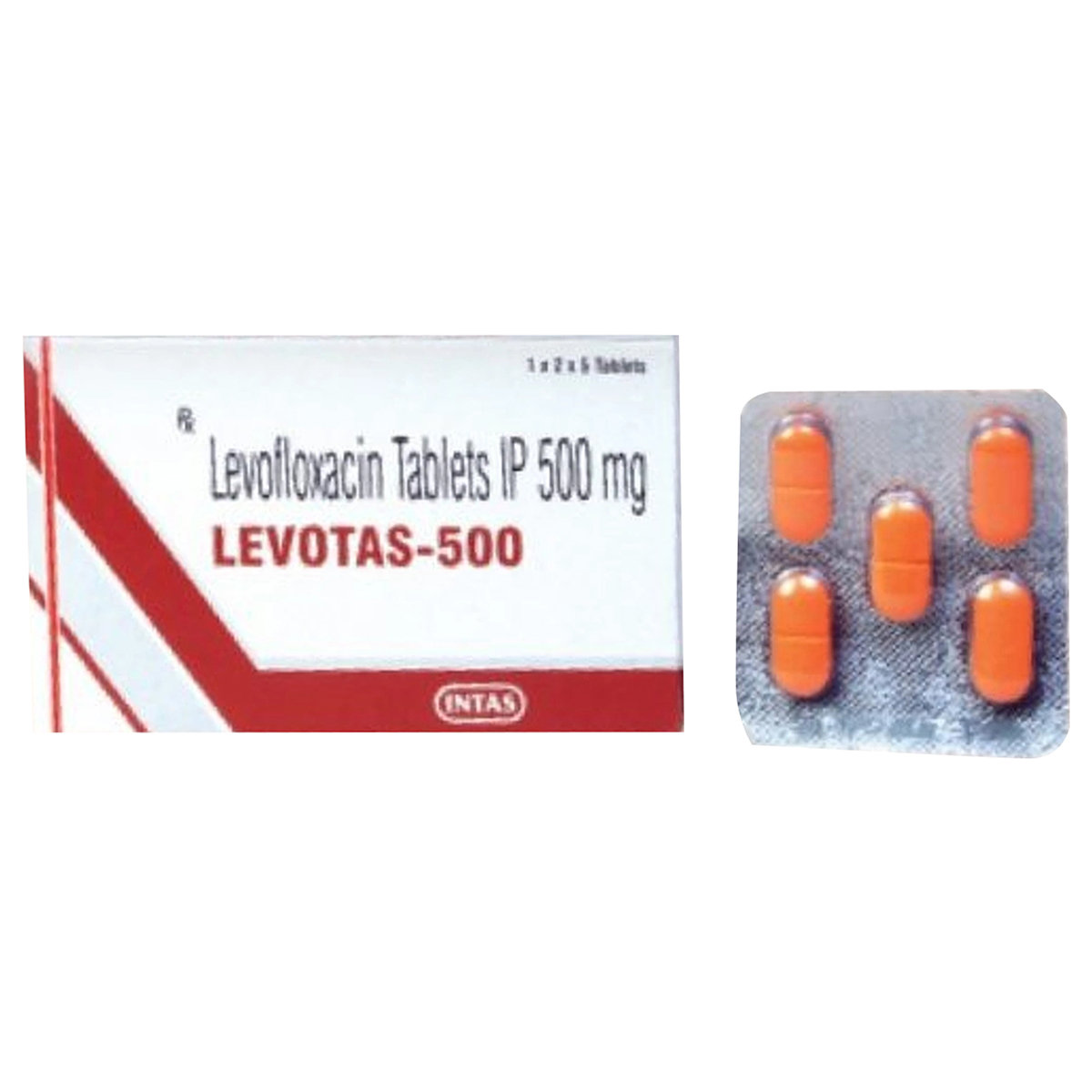 Levotas 500 mg Tablet 5's, Pack of 5 TabletS Levotas 500 mg Tablet 5's, Pack of 5 TabletS