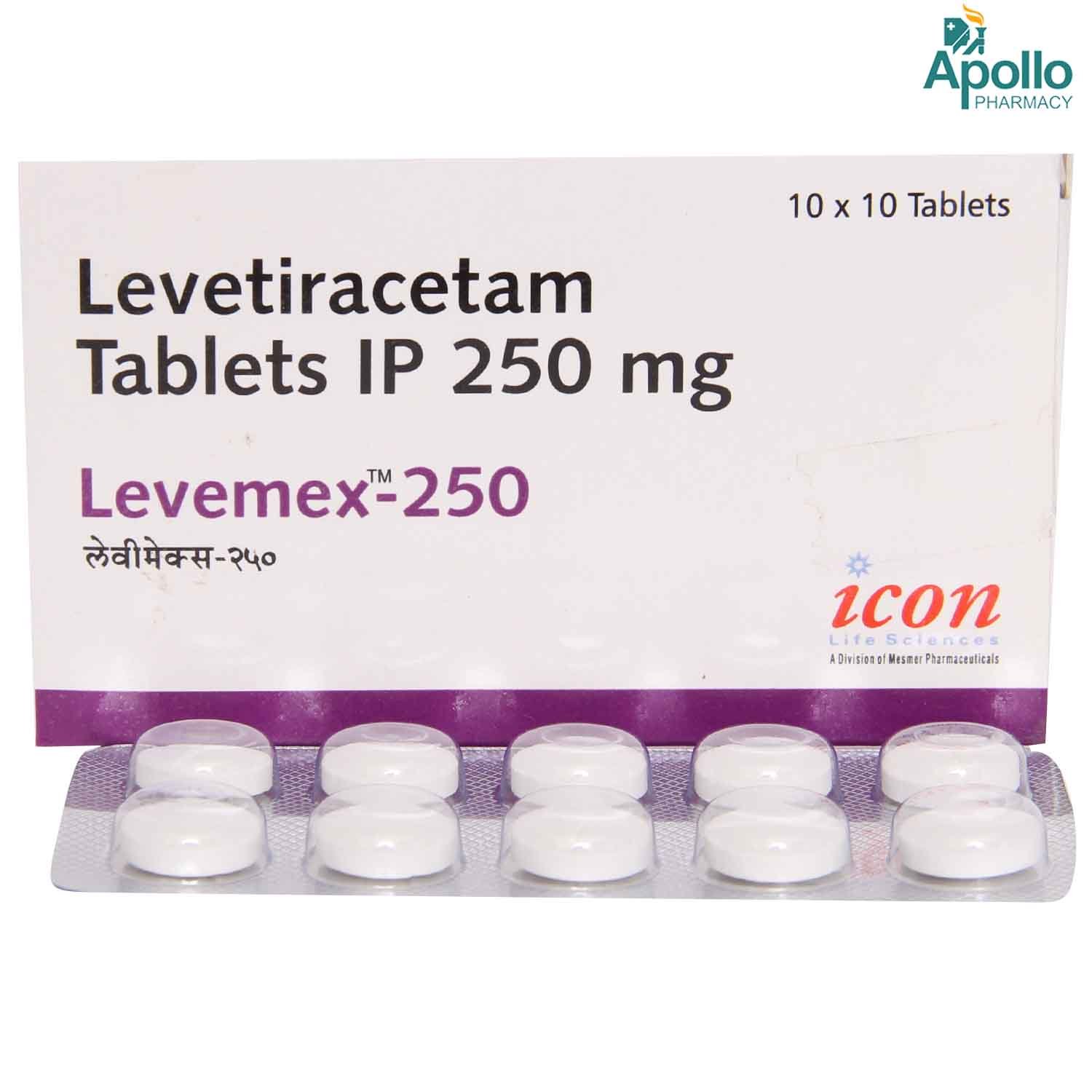 Levemex 250 Tablet, Pack of 10 TABLETS Levemex 250 Tablet, Pack of 10 TABLETS