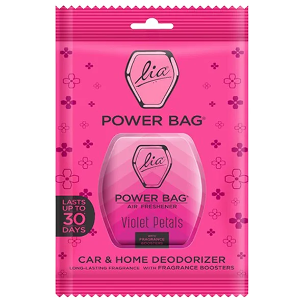 Lia Power Bag Violet Petals Air Freshener, 10 gm