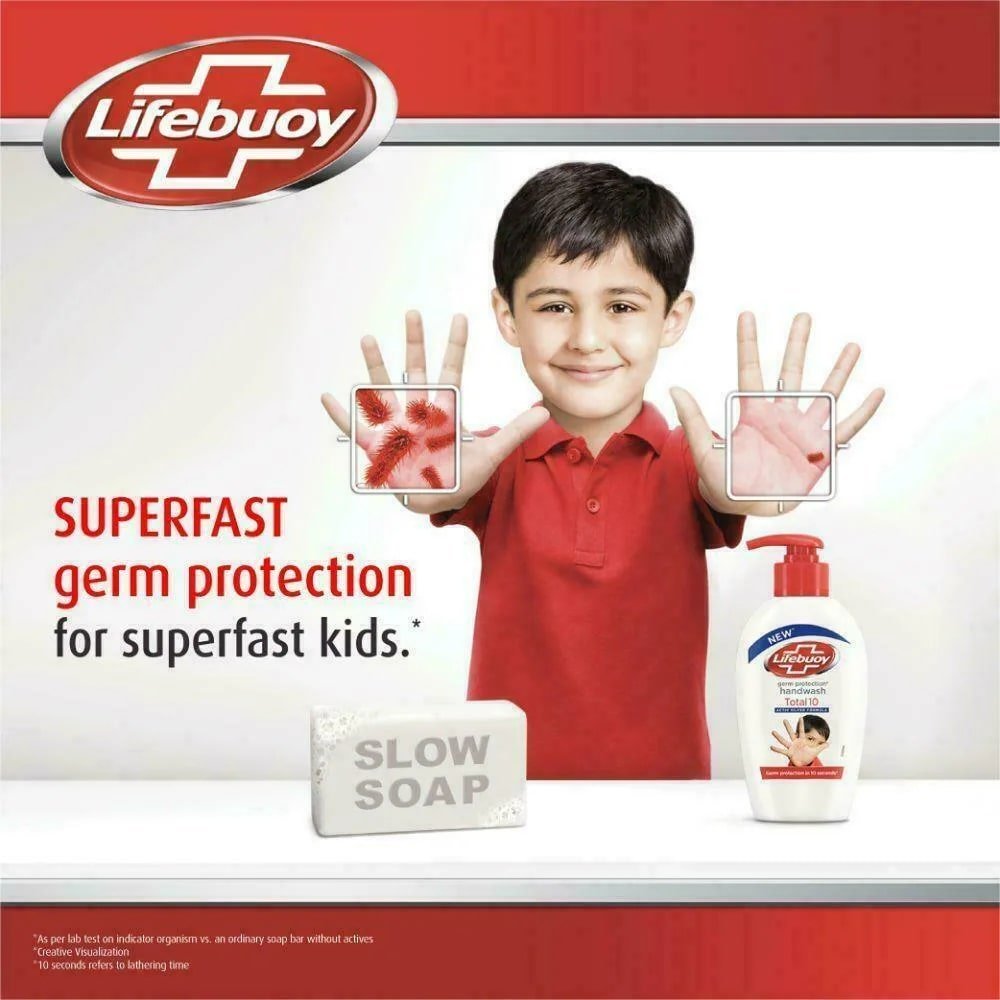 Lifebuoy Total 10 Germ Protection Handwash, 190 ml Pump Bottle, Pack of 1 Lifebuoy Total 10 Germ Protection Handwash, 190 ml Pump Bottle, Pack of 1