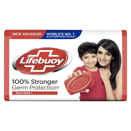 Lifebuoy Shilver Sheild+ Soap, 125 gm (Buy 3, Get 1 Free)