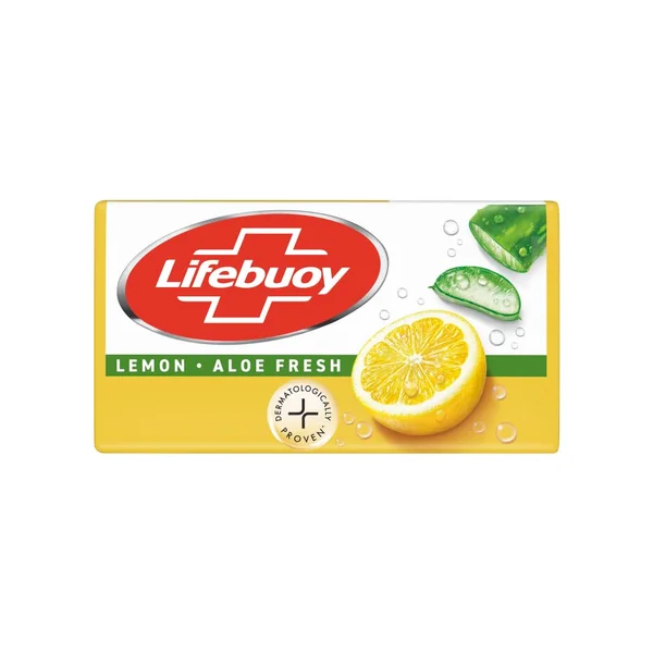 Lifebuoy Lemon Aloe Fresh Soap 100 gm | 100% Stronger Germ protection | Fights Body Odor, Pack of 1