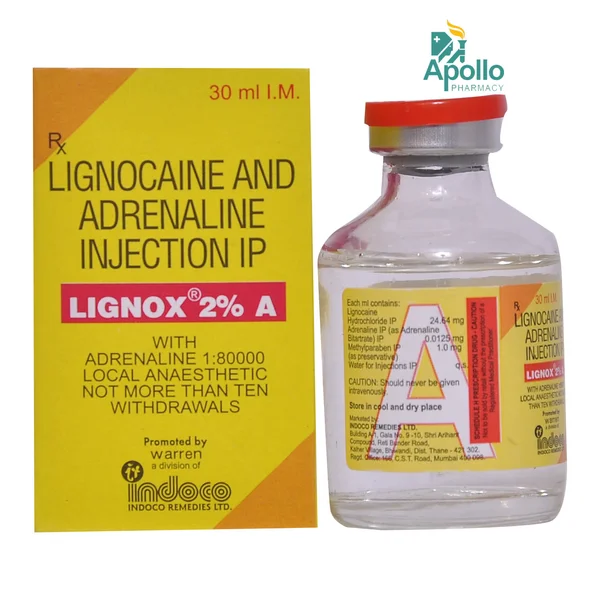 Lignox 2% A Injection 30 ml, Pack of 1 INJECTION