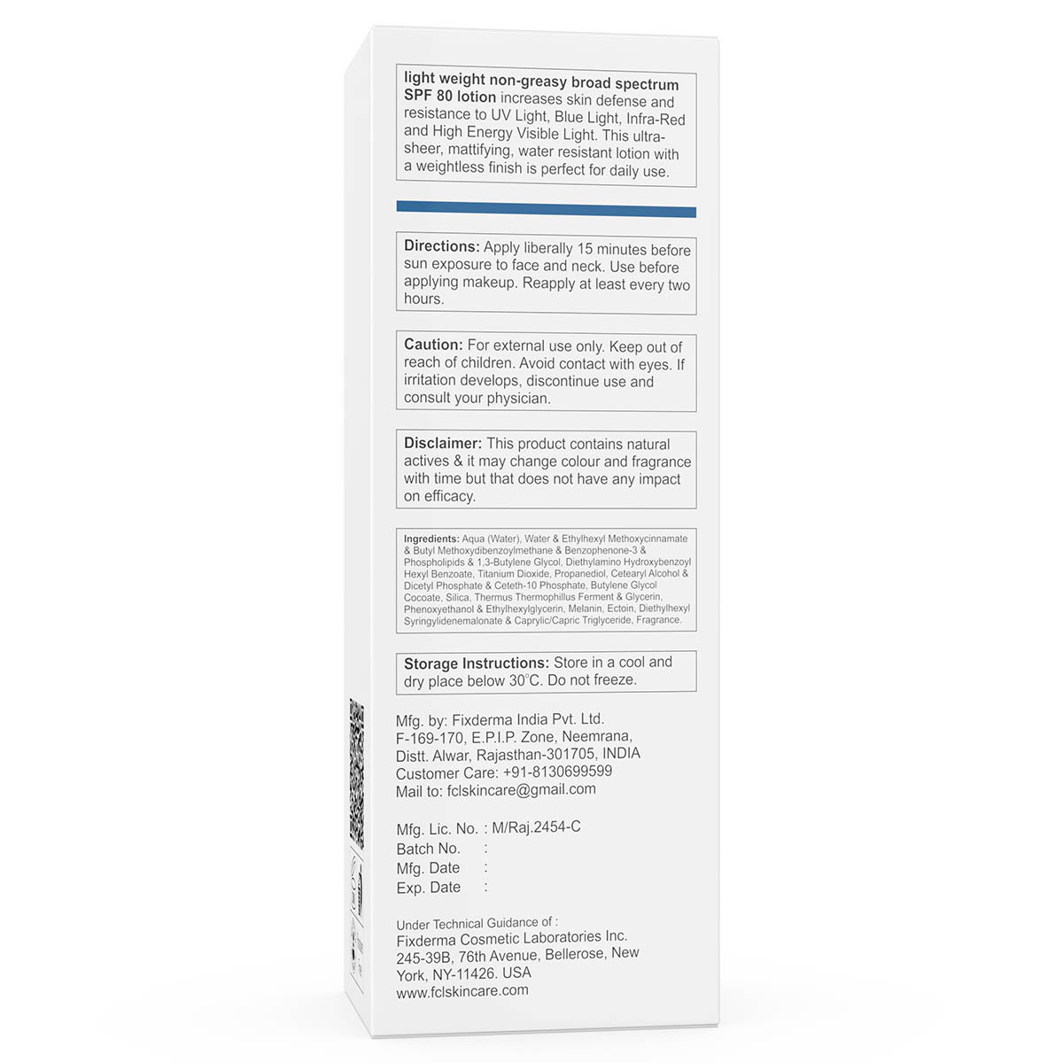 Fixderma Light Weight Non-Greasy Broad Spectrum SPF 80 Lotion, 50 ml, Pack of 1 Fixderma Light Weight Non-Greasy Broad Spectrum SPF 80 Lotion, 50 ml, Pack of 1