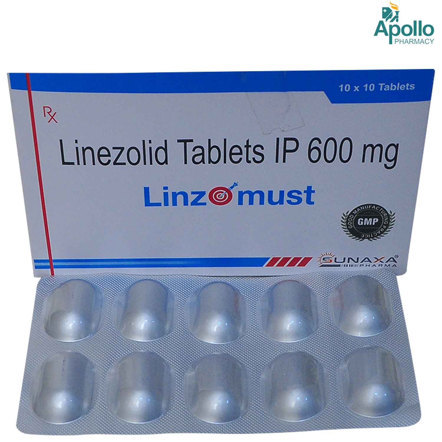 Linzomust 600 mg Tablet 10's, Pack of 10 TabletS Linzomust 600 mg Tablet 10's, Pack of 10 TabletS