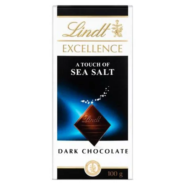LINDT Touch Of Sea Salt Dark Chocolate, 100 gm