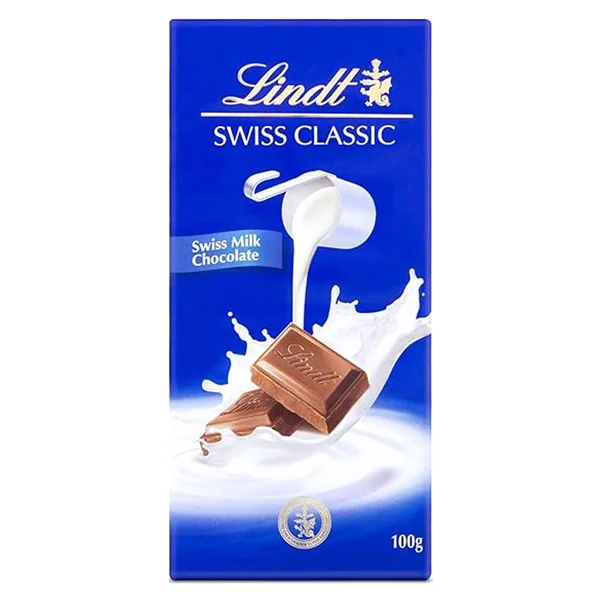 LINDT Swiss Classic Milk Chocolate, 100 gm