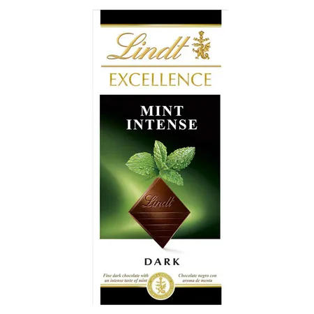 LINDT Mint Intense Dark Chocolate, 100 gm
