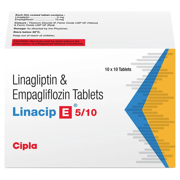 Linacip E 5/10 Tablet 10's