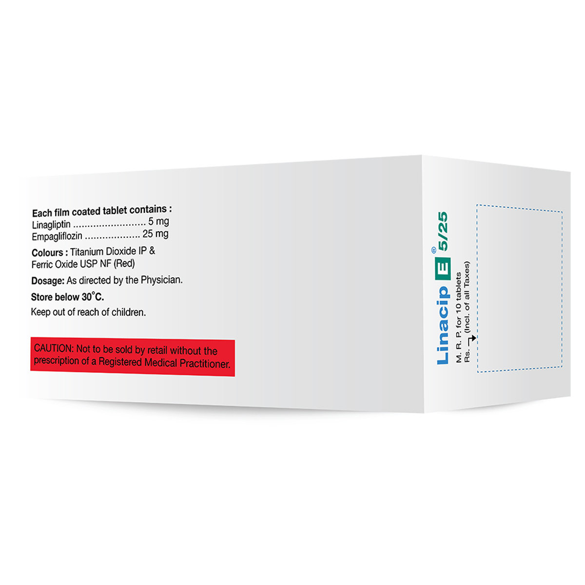 Linacip E 5/25 Tablet 10's, Pack of 10 Linacip E 5/25 Tablet 10's, Pack of 10