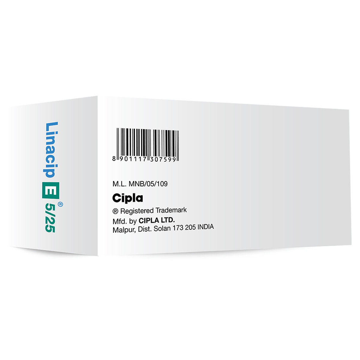 Linacip E 5/25 Tablet 10's, Pack of 10 Linacip E 5/25 Tablet 10's, Pack of 10