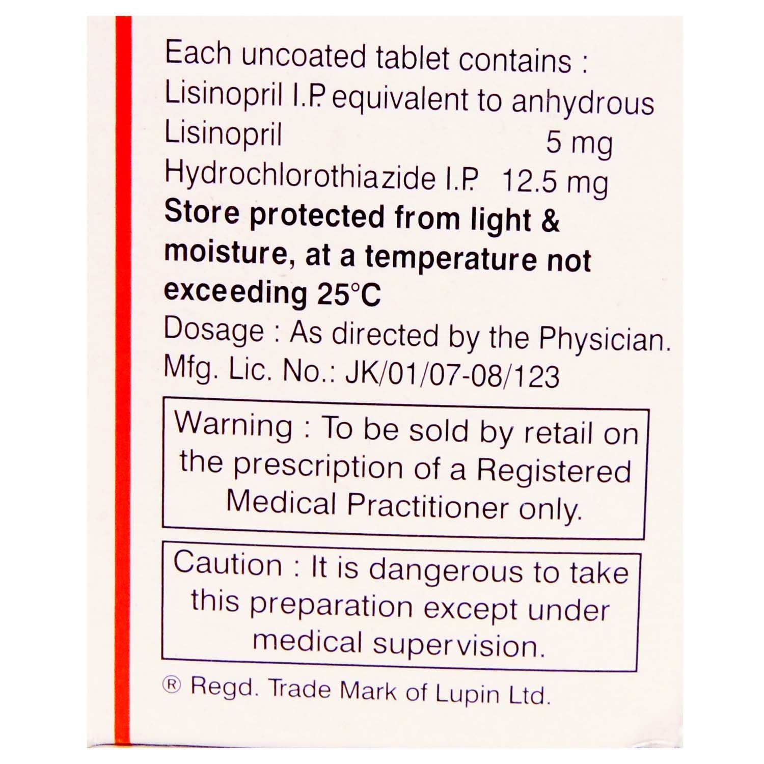 lisinopril 15 mg