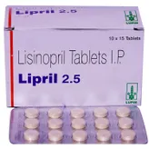 Lipril 2.5 Tablet 15's, Pack of 15 TABLETS