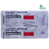 Lipophage 60 Capsule 10's, Pack of 10 CAPSULES
