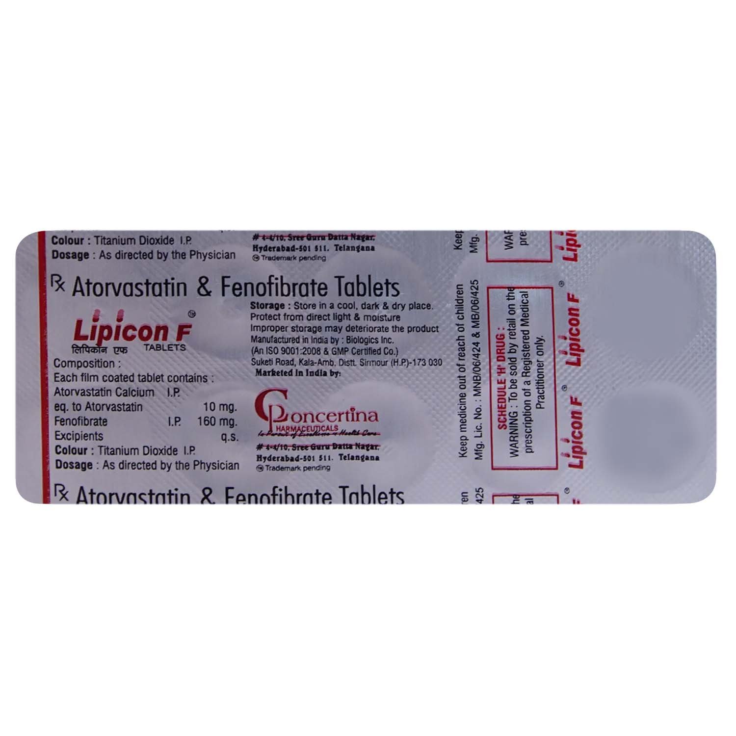 Lipicon-F Tablet 10's, Pack of 10 TabletS Lipicon-F Tablet 10's, Pack of 10 TabletS