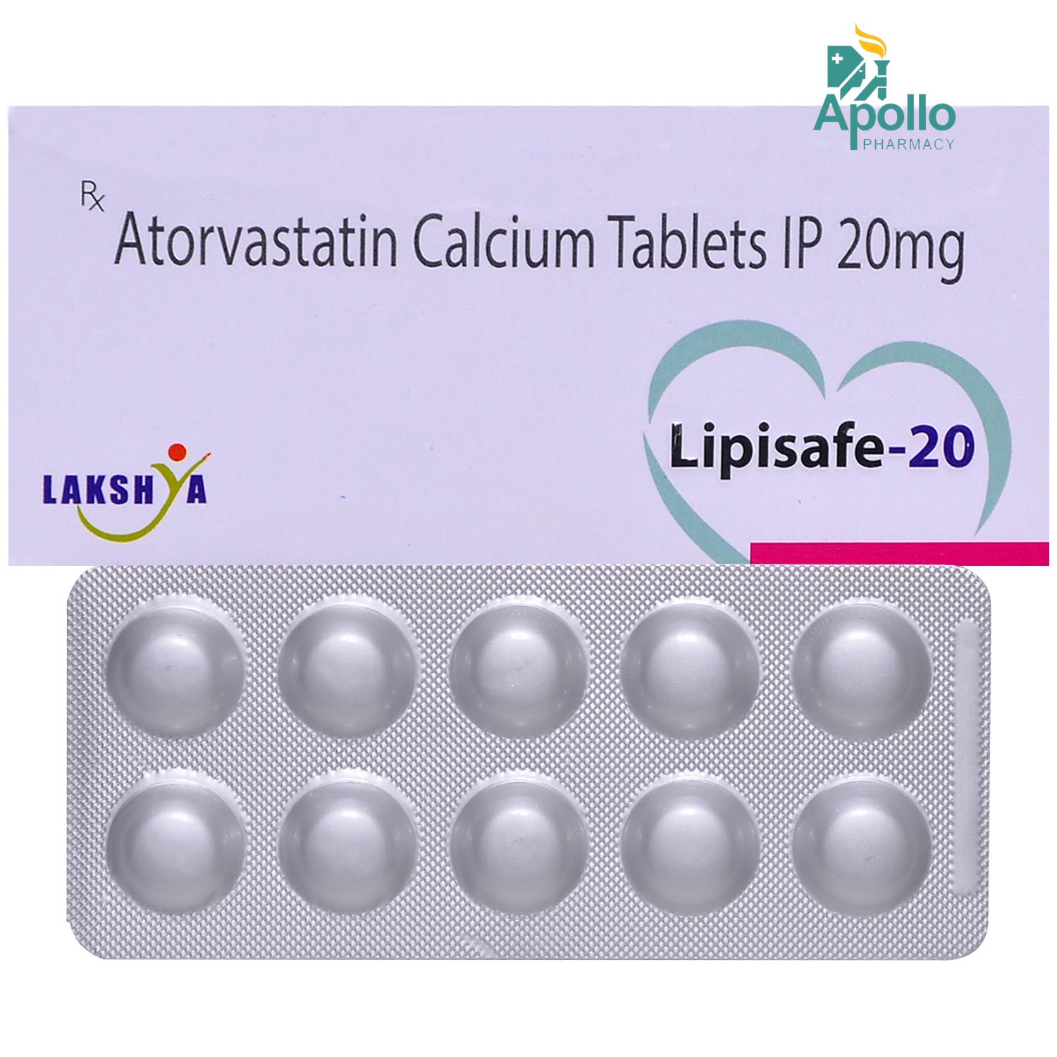 Lipisafe-20 Tablet 10's, Pack of 10 TABLETS Lipisafe-20 Tablet 10's, Pack of 10 TABLETS