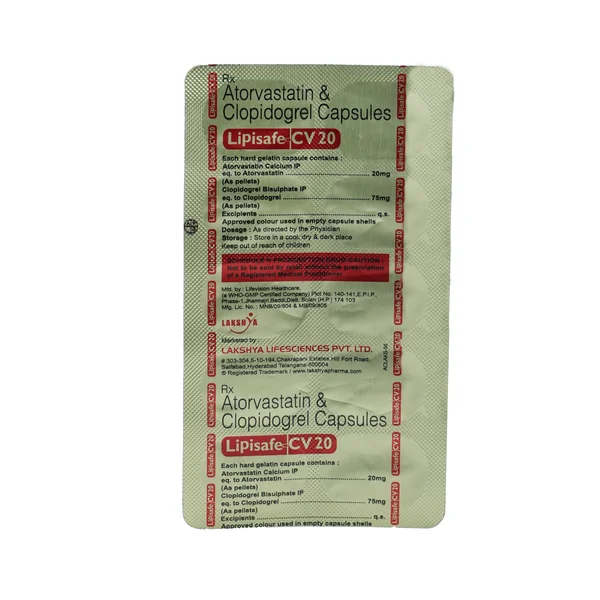 Lipisafe-CV 20 Capsule 10's, Pack of 10 CapsuleS