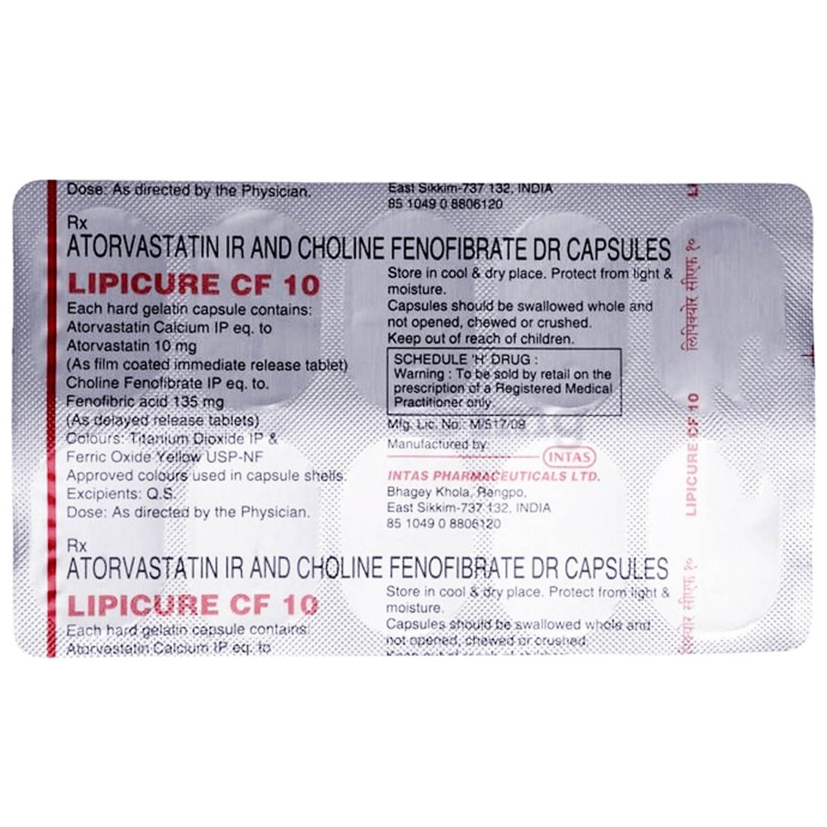 Lipicure CF 10 Capsule 10's, Pack of 10 CAPSULES Lipicure CF 10 Capsule 10's, Pack of 10 CAPSULES