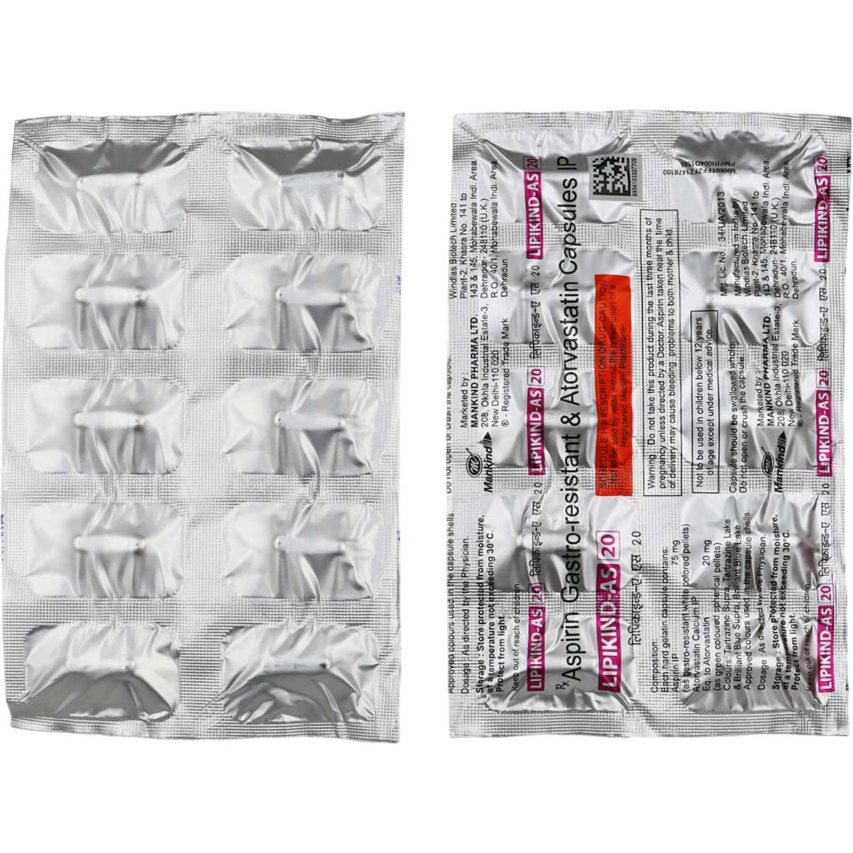 Lipikind-AS 20 Capsule 10's, Pack of 10 CAPSULES Lipikind-AS 20 Capsule 10's, Pack of 10 CAPSULES