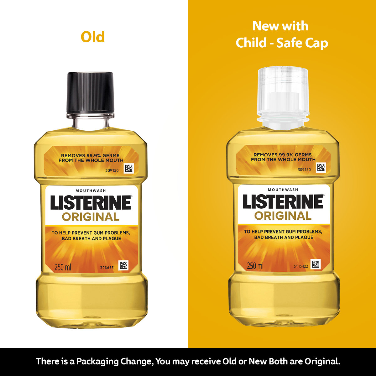 Listerine Original Mouthwash, 250 ml, Pack of 1 Listerine Original Mouthwash, 250 ml, Pack of 1