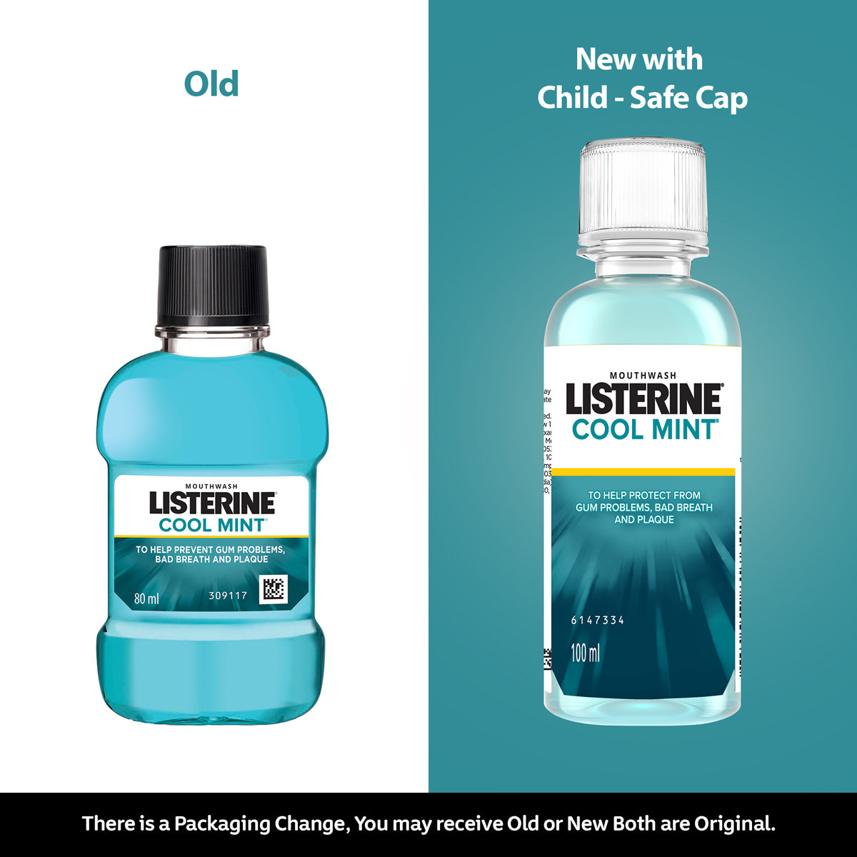 Listerine Cool Mint Mouthwash, 80 ml, Pack of 1 Listerine Cool Mint Mouthwash, 80 ml, Pack of 1
