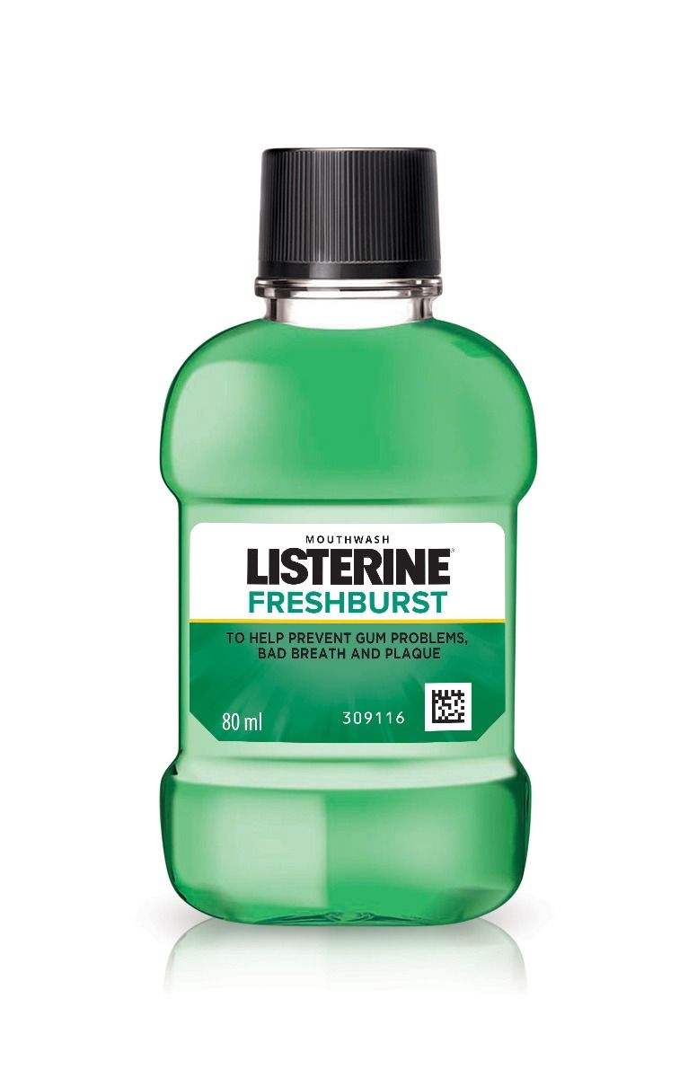 Listerine Freshburst MouthWash, 80 ml Price, Uses, Side Effects