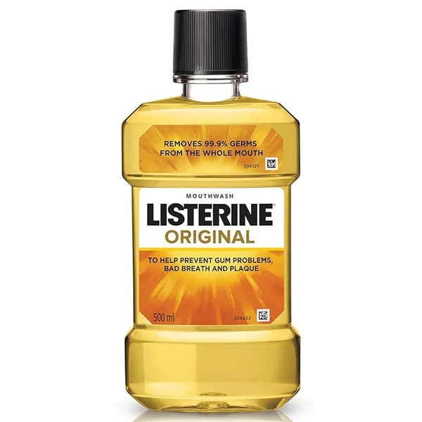 Listerine Original Mouthwash, 500 ml, Pack of 1