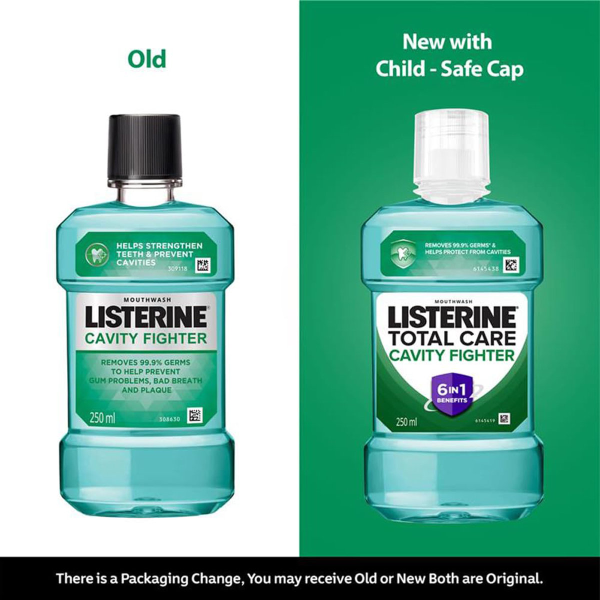 Listerine Total Care Cavity Fighter Mouthwash, 250 ml, Pack of 1 Listerine Total Care Cavity Fighter Mouthwash, 250 ml, Pack of 1