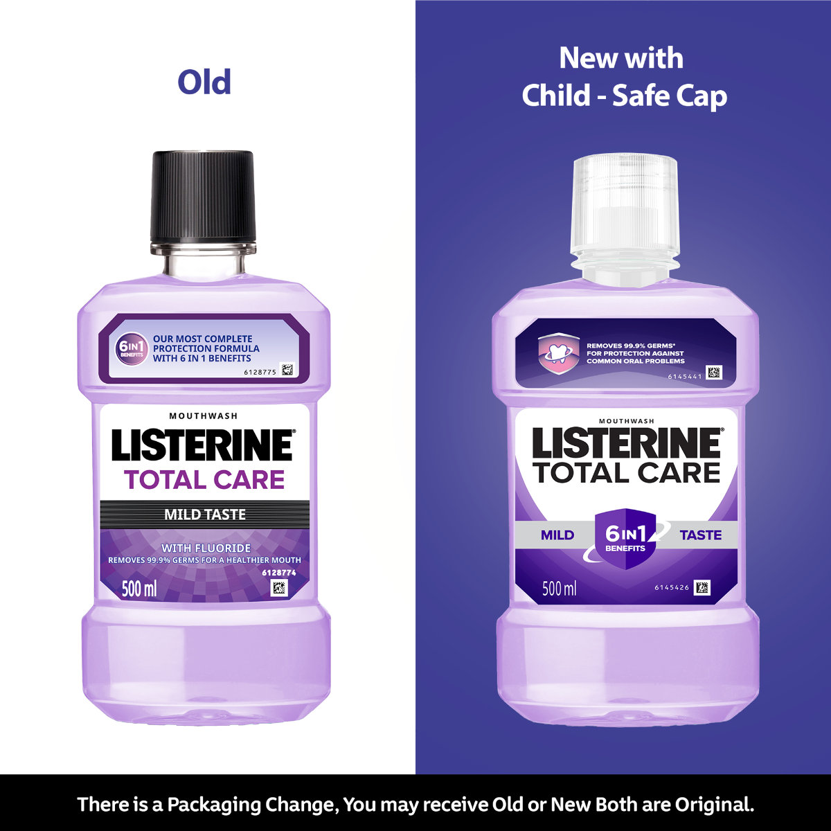 Listerine Total Care Mild Taste Mouthwash, 500 ml, Pack of 1 Listerine Total Care Mild Taste Mouthwash, 500 ml, Pack of 1