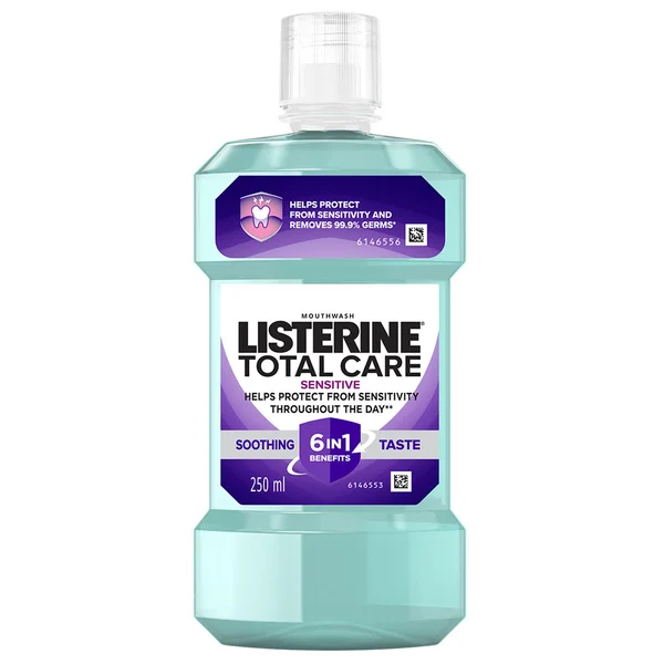 Listerine Total Care Sensitive Soothing Taste Mouth Wash, 250 ml, Pack of 1