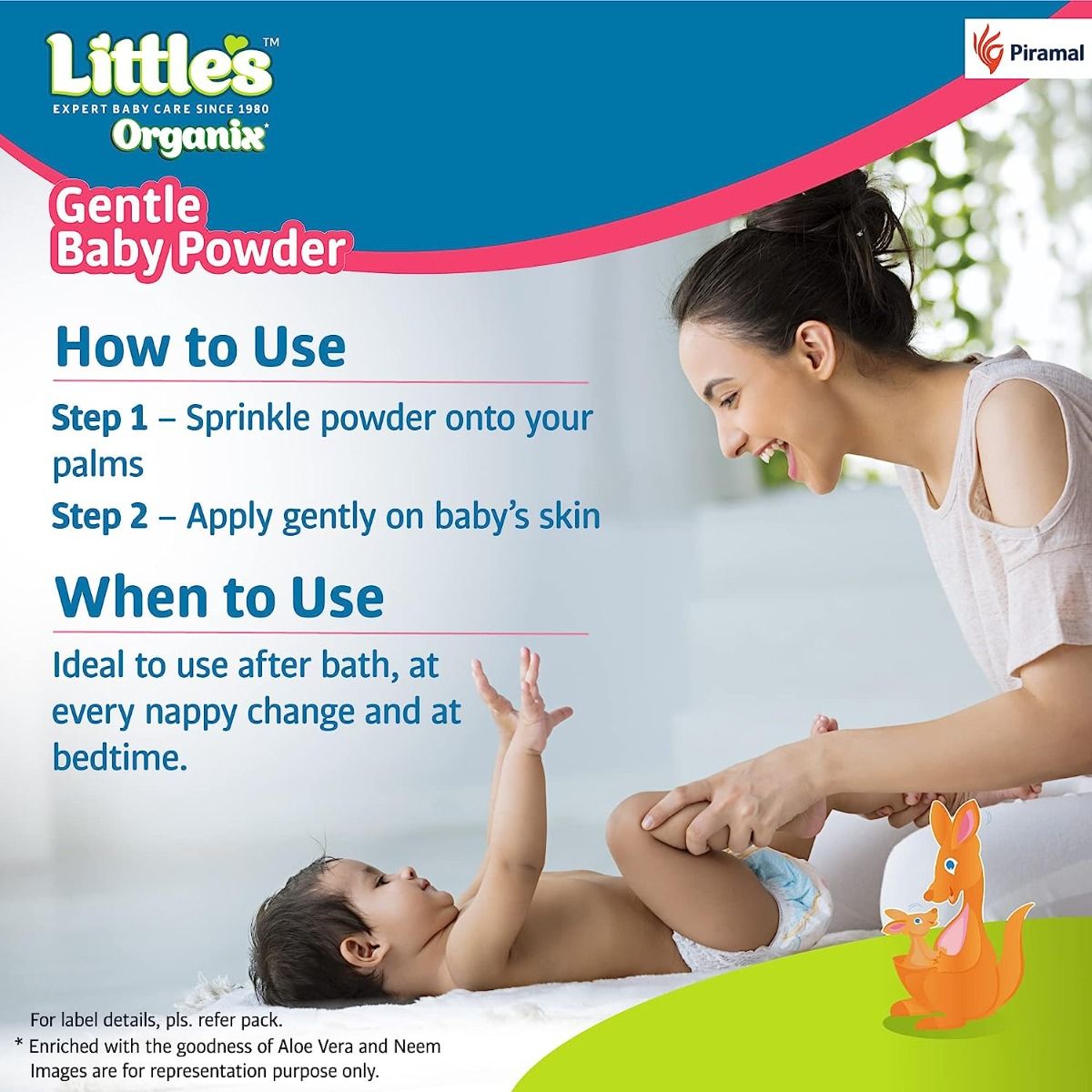 Little's Organix Gentle Baby Powder, 400 gm Price, Uses, Side Effects