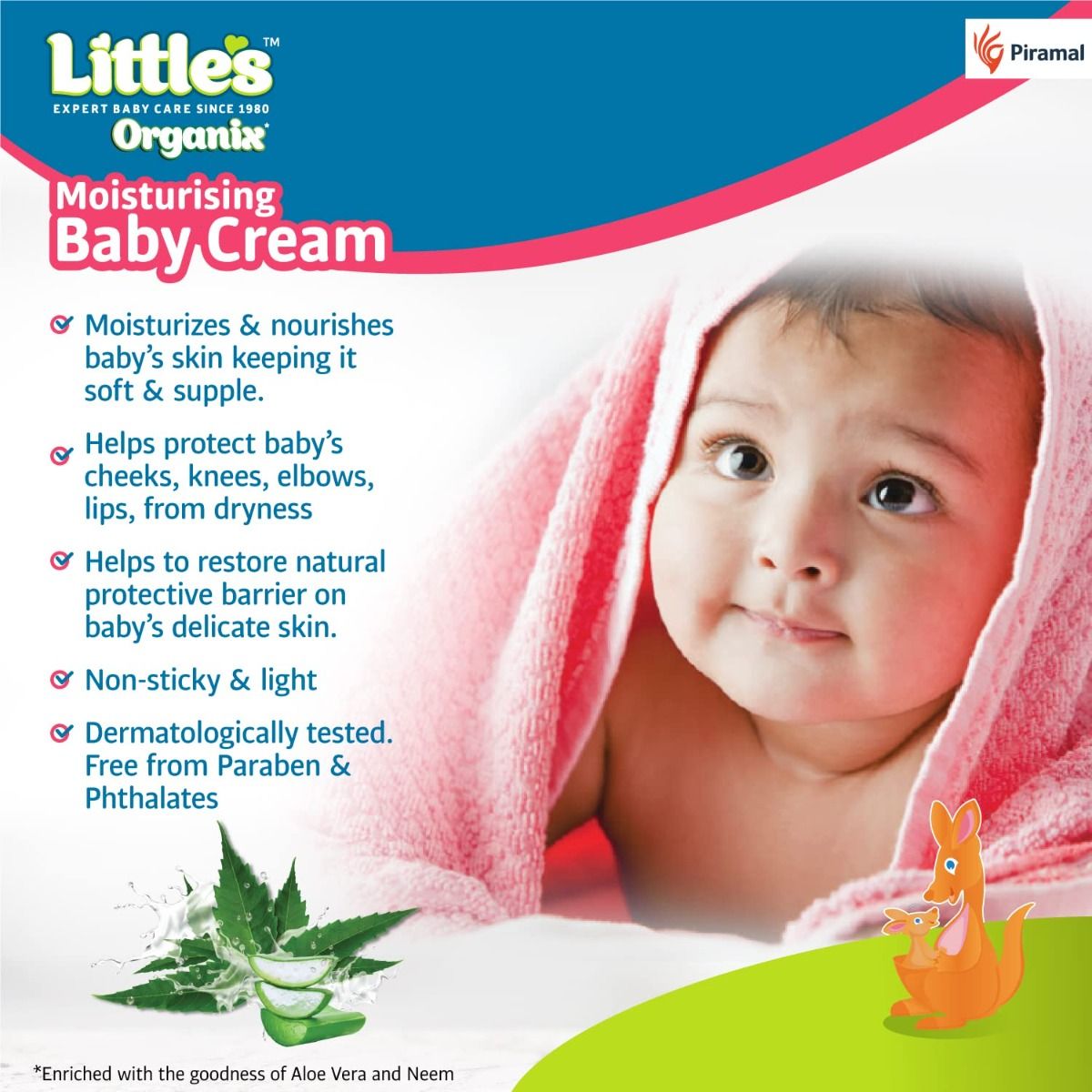 Little's Organix Moisturising Baby Cream, 200 gm Price, Uses, Side
