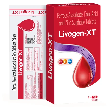 Livogen XT (10 Tablets) |Management of Iron Deficiency Anemia