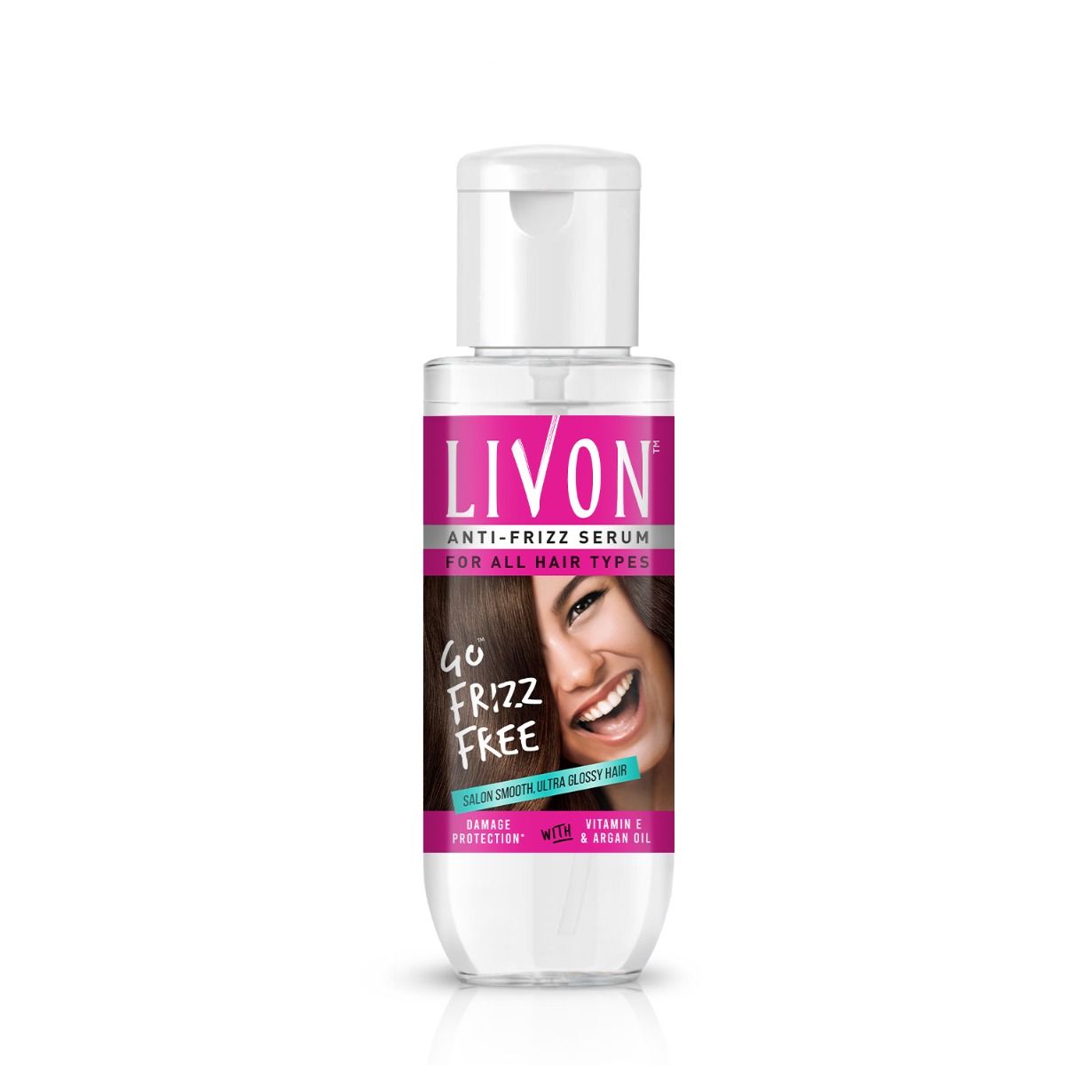 Buy Livon Hair Serum For Women  All Hair Types  Smooth FrizzFree   Glossy Hair  With Argan Oil  Vitamin E  100 Ml Pack Of 2 Online at Low