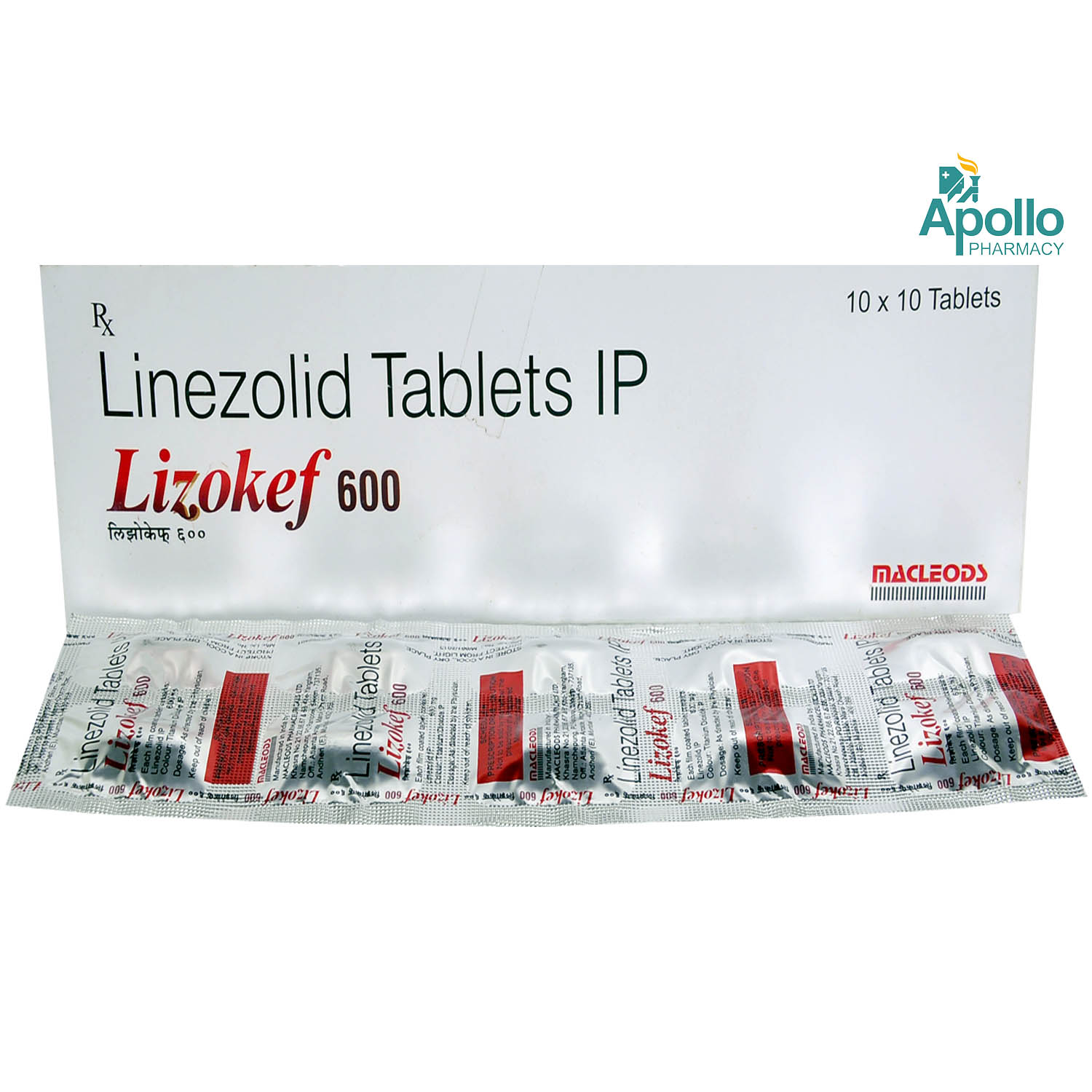 Lizokef New 600 Tablet 10's, Pack of 10 TabletS Lizokef New 600 Tablet 10's, Pack of 10 TabletS