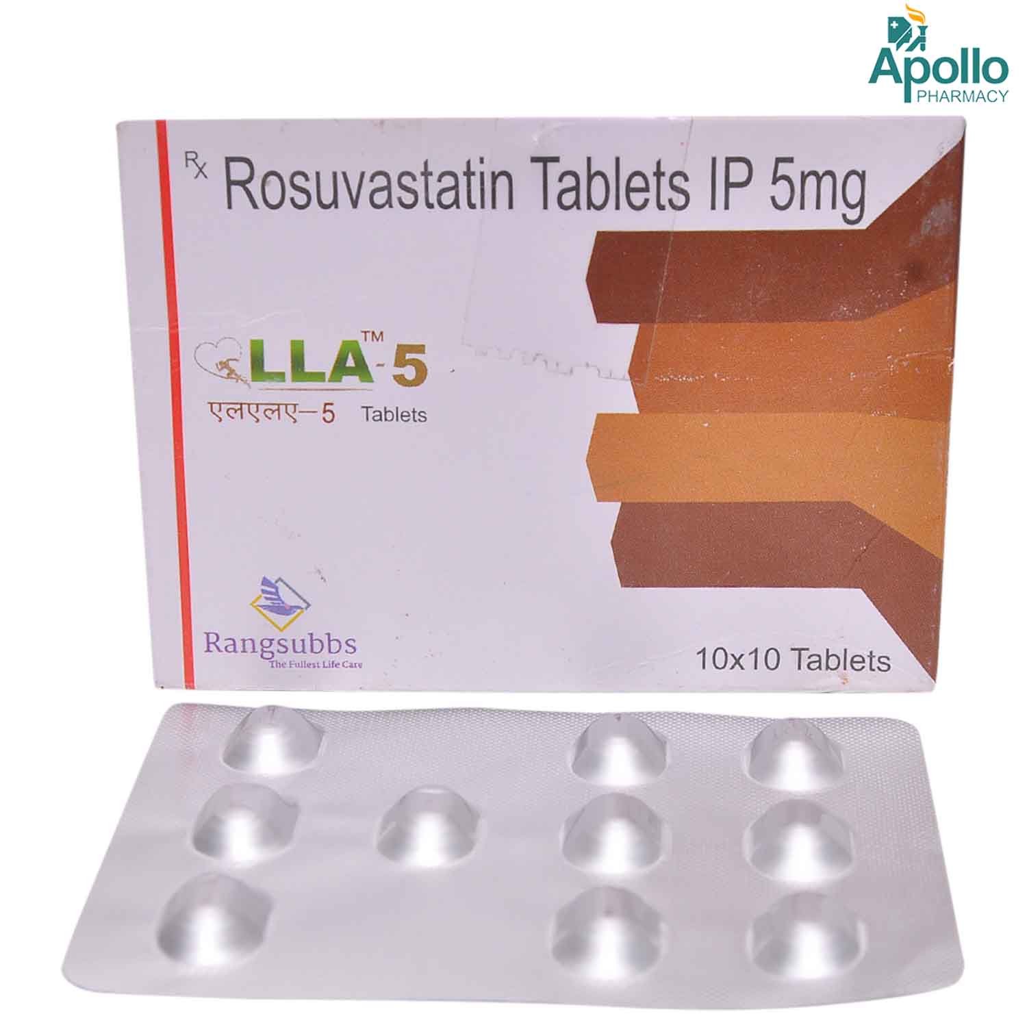 Lla-5mg Tablet 10's, Pack of 10 TabletS Lla-5mg Tablet 10's, Pack of 10 TabletS