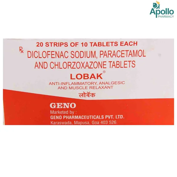 Lobak Tablet 10's, Pack of 10 TABLETS