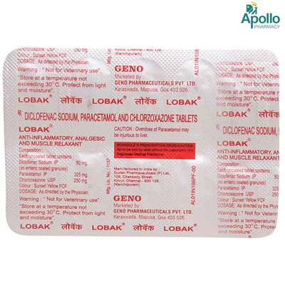 Lobak Tablet 10's, Pack of 10 TABLETS