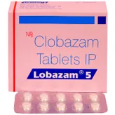 Lobazam 5 Tablet 10's, Pack of 10 TABLETS