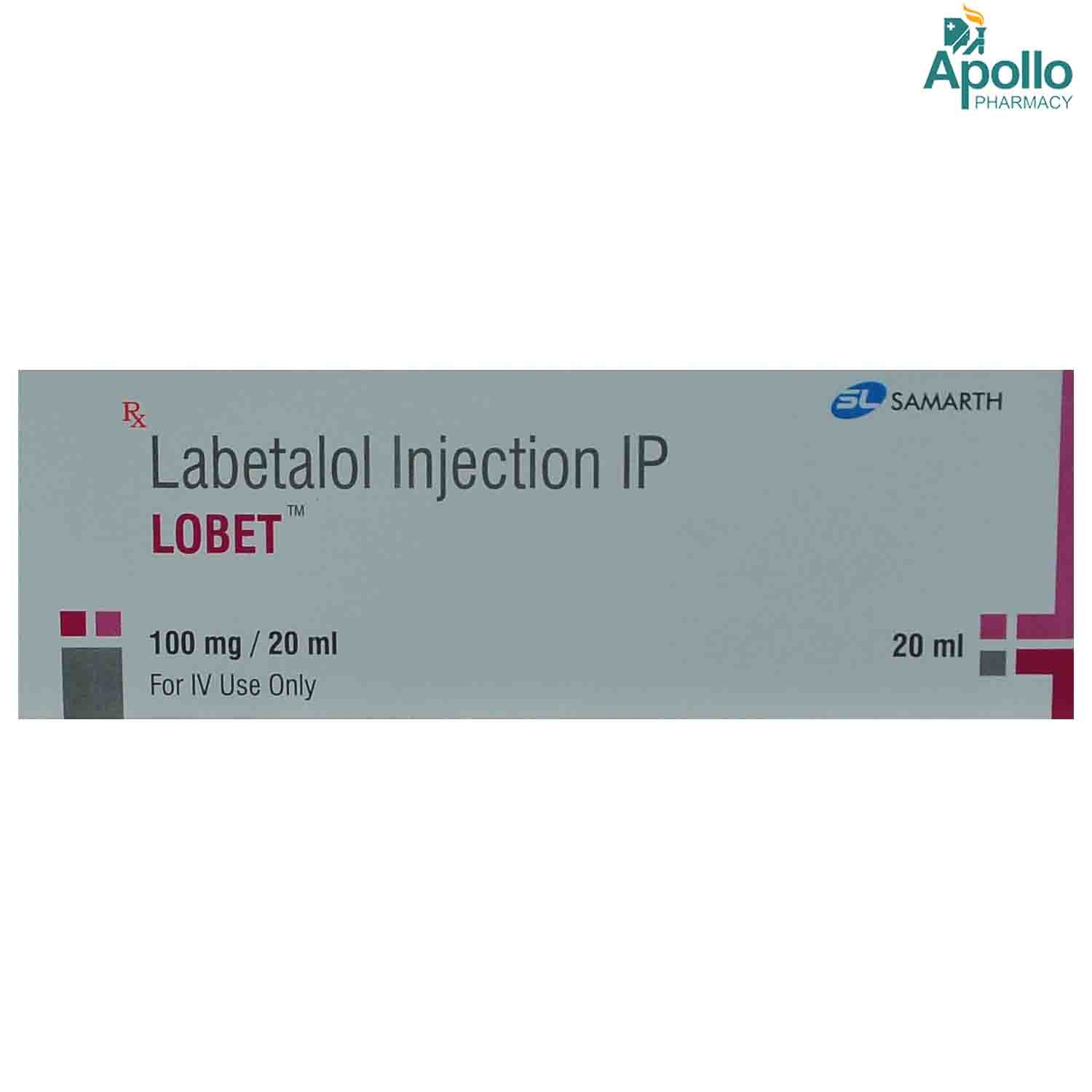 Lobet 100 mg Injection 20 ml Lobet 100 mg Injection 20 ml