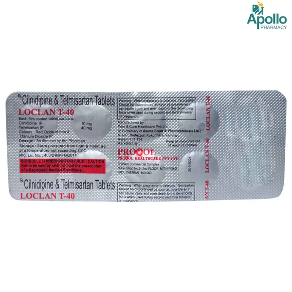 Loclan T-40Mg Tablet 10'S