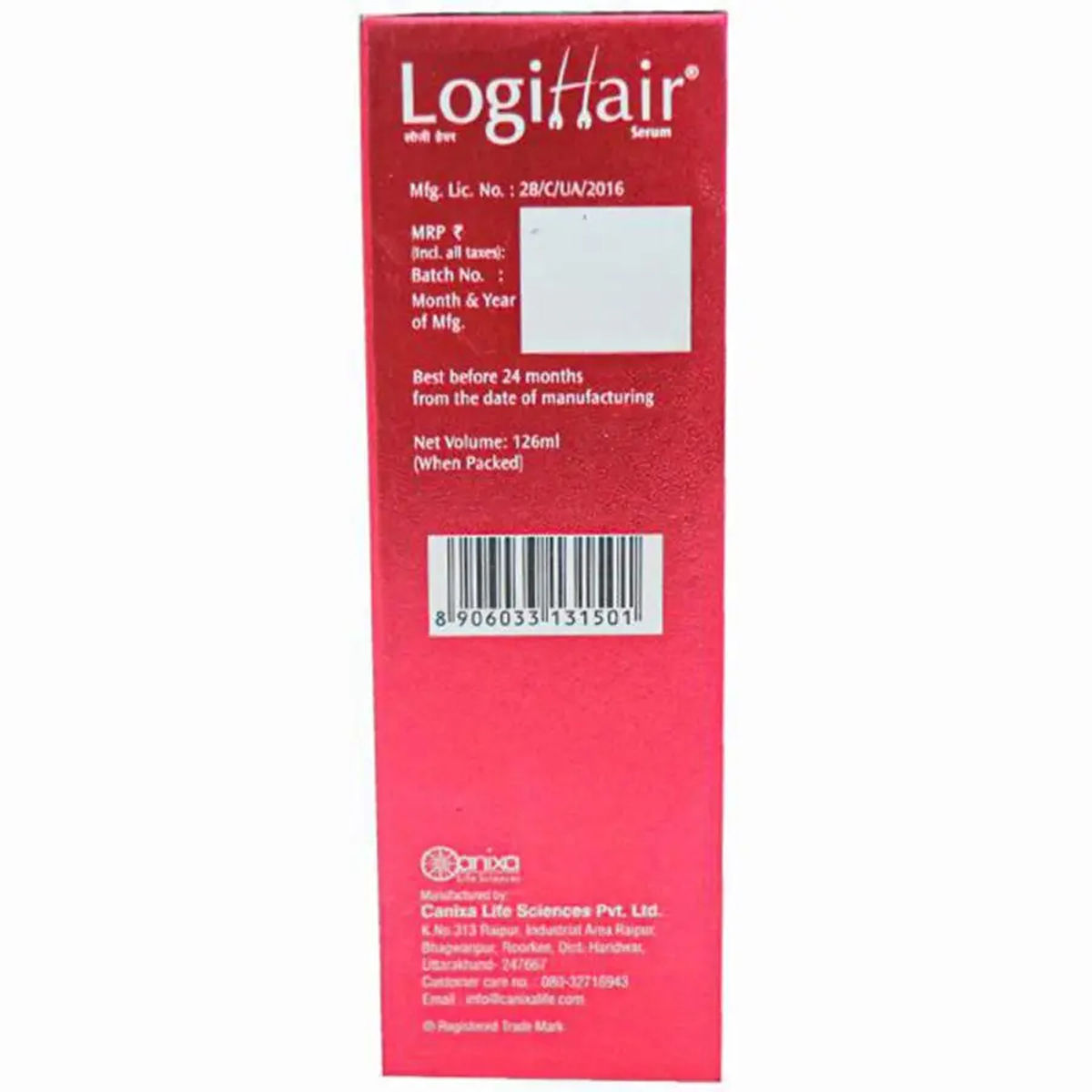 Logi Hair Serum, 126 ml, Pack of 1 