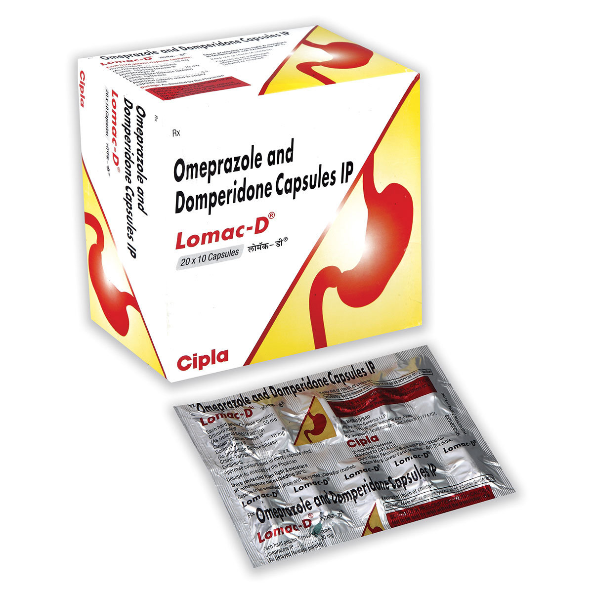 Lomac-D Capsule 10's, Pack of 10 IndiaS Lomac-D Capsule 10's, Pack of 10 IndiaS