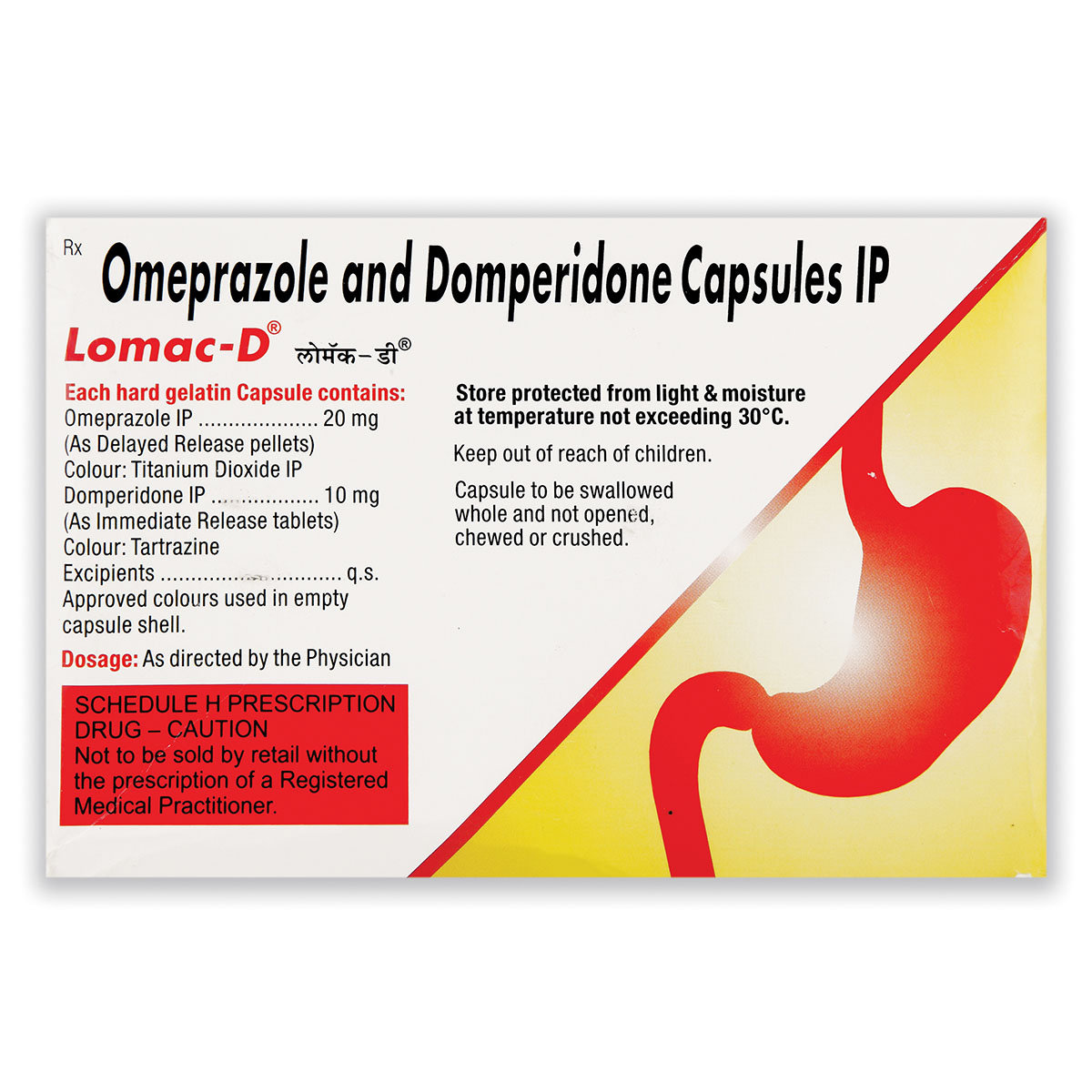 Lomac-D Capsule 10's, Pack of 10 IndiaS Lomac-D Capsule 10's, Pack of 10 IndiaS