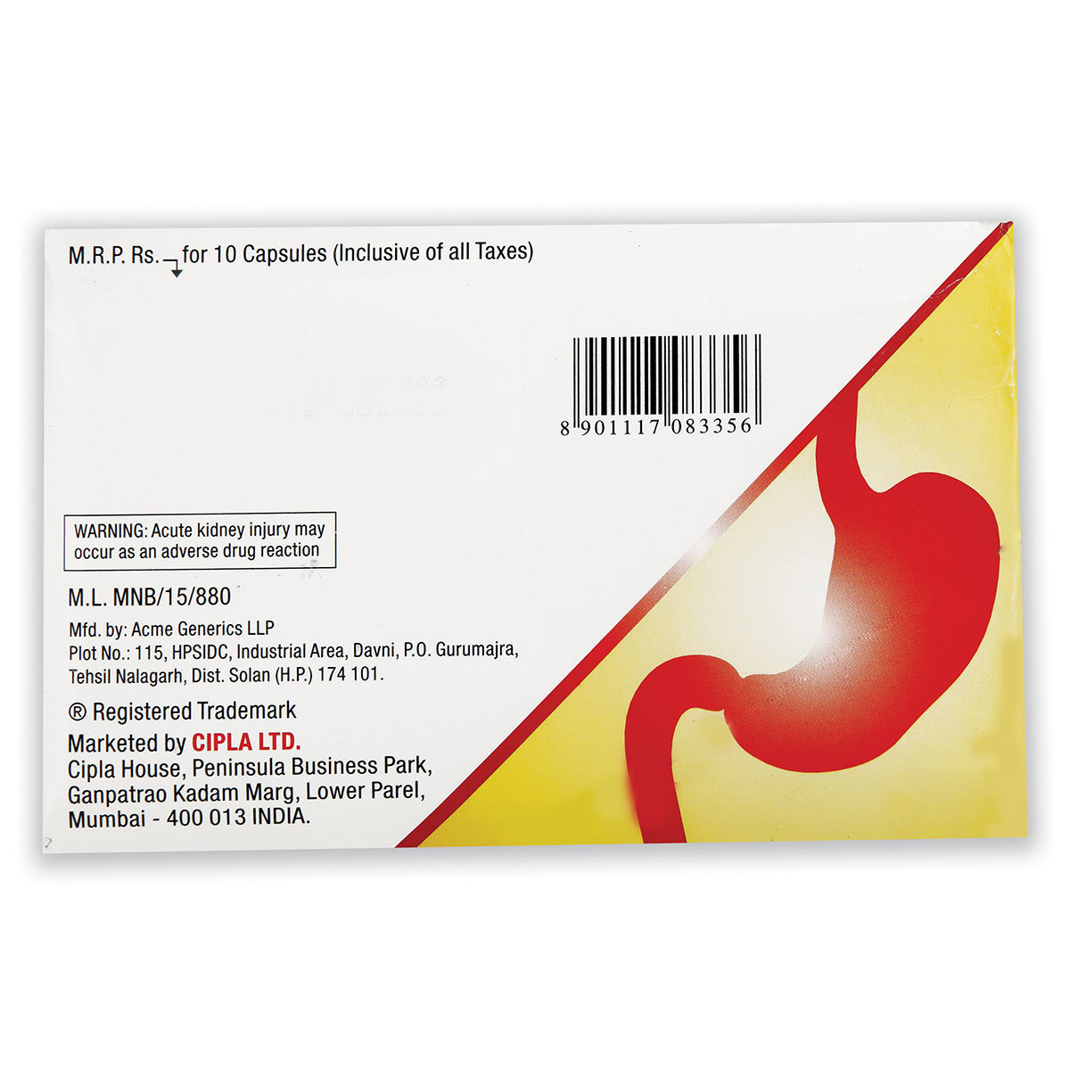 Lomac-D Capsule 10's, Pack of 10 IndiaS Lomac-D Capsule 10's, Pack of 10 IndiaS