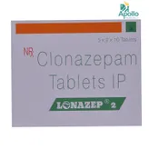 Lonazep 2 Mg Tablet 10's, Pack of 10 TabletS